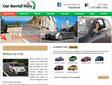 Tablet Screenshot of car-rental-italy.com